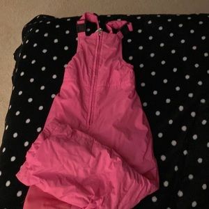 Lands End size 6 girls snow bibs.